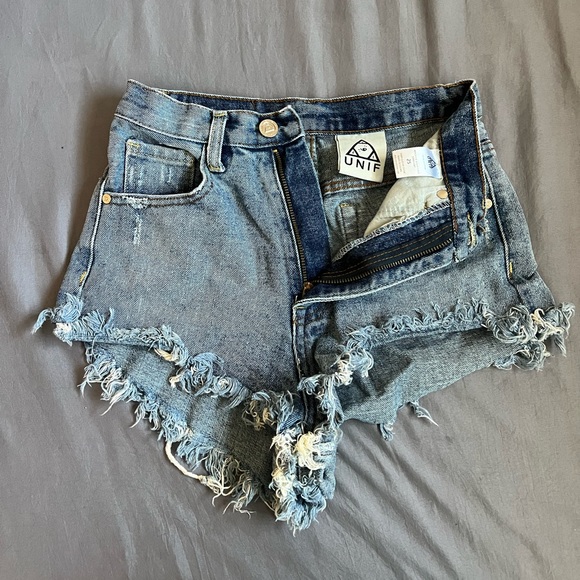 UNIF Denim Shorts - Picture 1 of 3